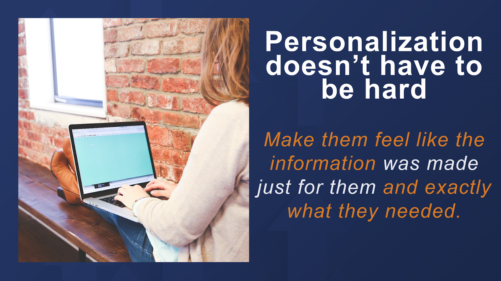 woman on laptop | personalization for email in 2025