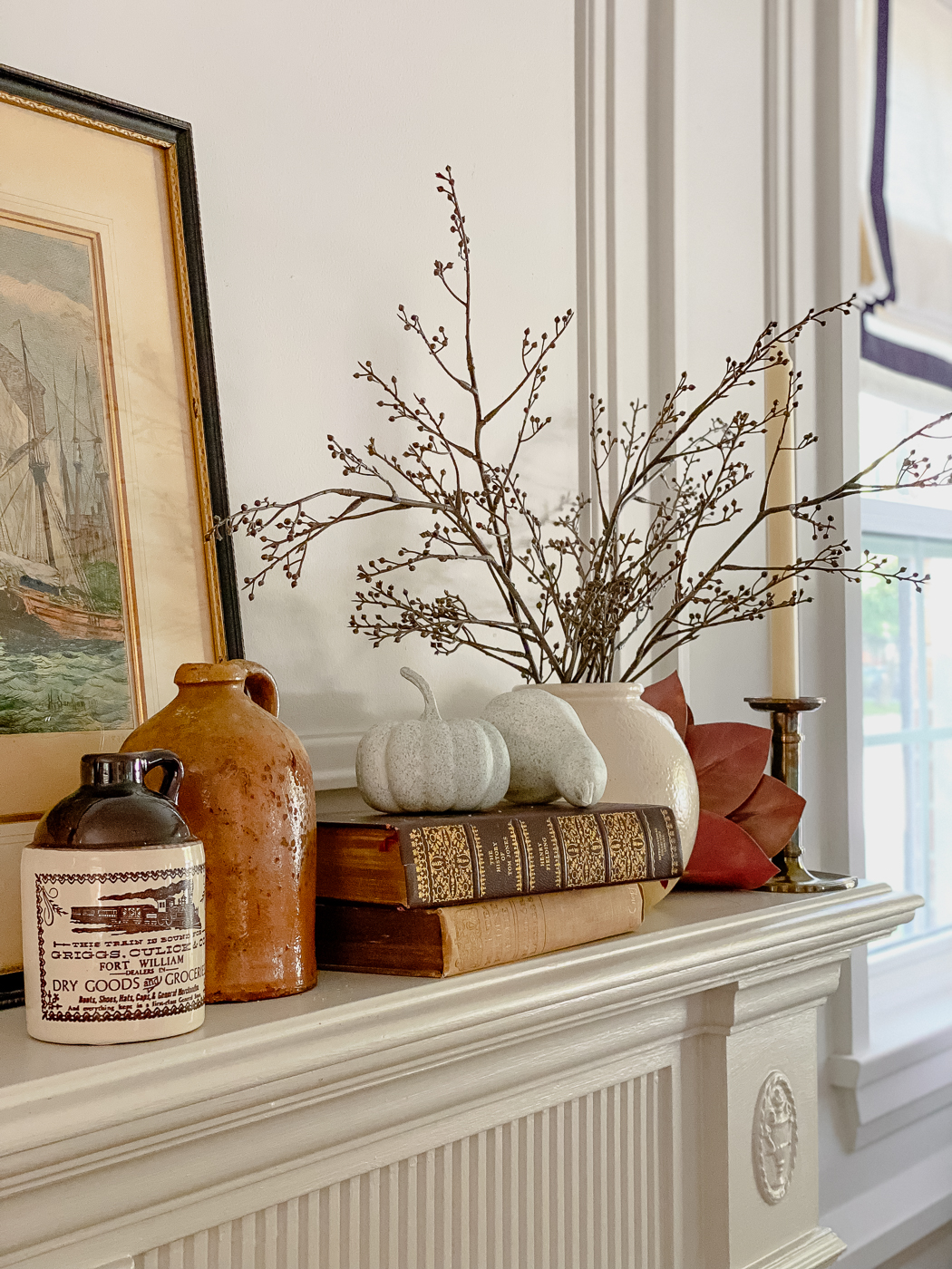 Rustic Fall Mantel Decorating Ideas