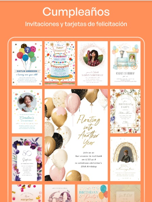  Invitaciones digitales aniversarios