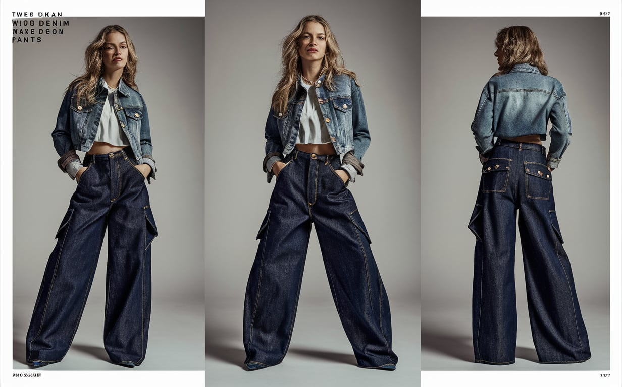 Twee Dikain Wide Denim Pants