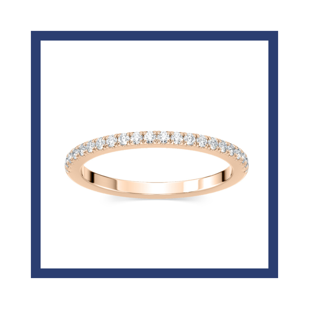 Round Diamonds Heroine Wedding Band for Wife to Gift a Jewelry.