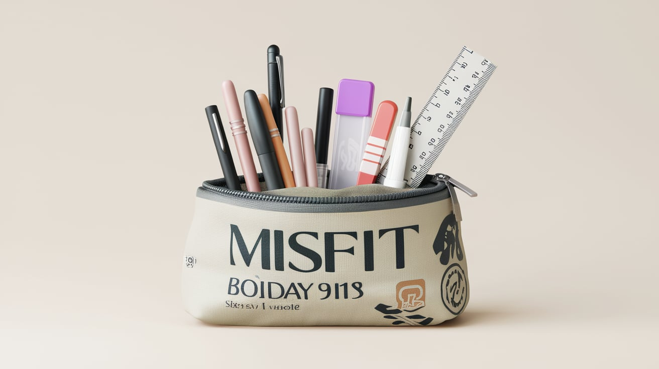 misfit stone grey tcmc pouch stationery