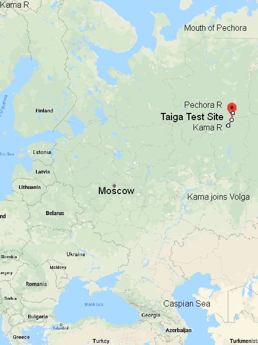 Pechora–Kama Canal Map