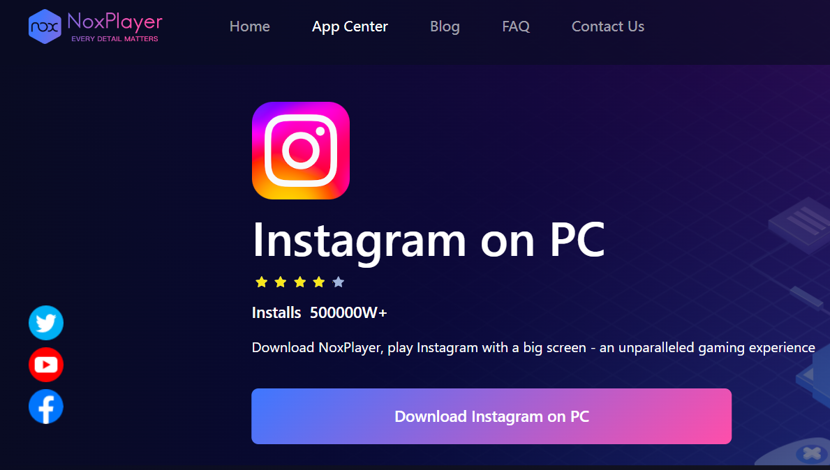 Install Instagram on NoxPlayer