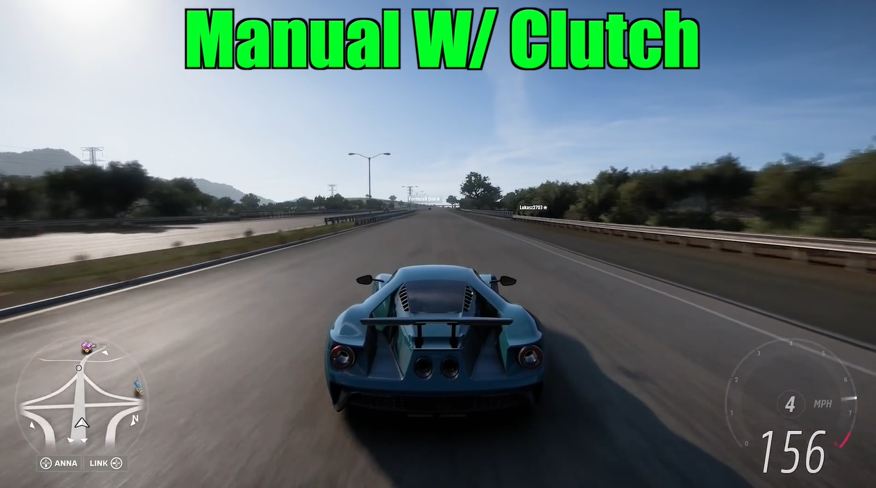 Manual driving with clutch