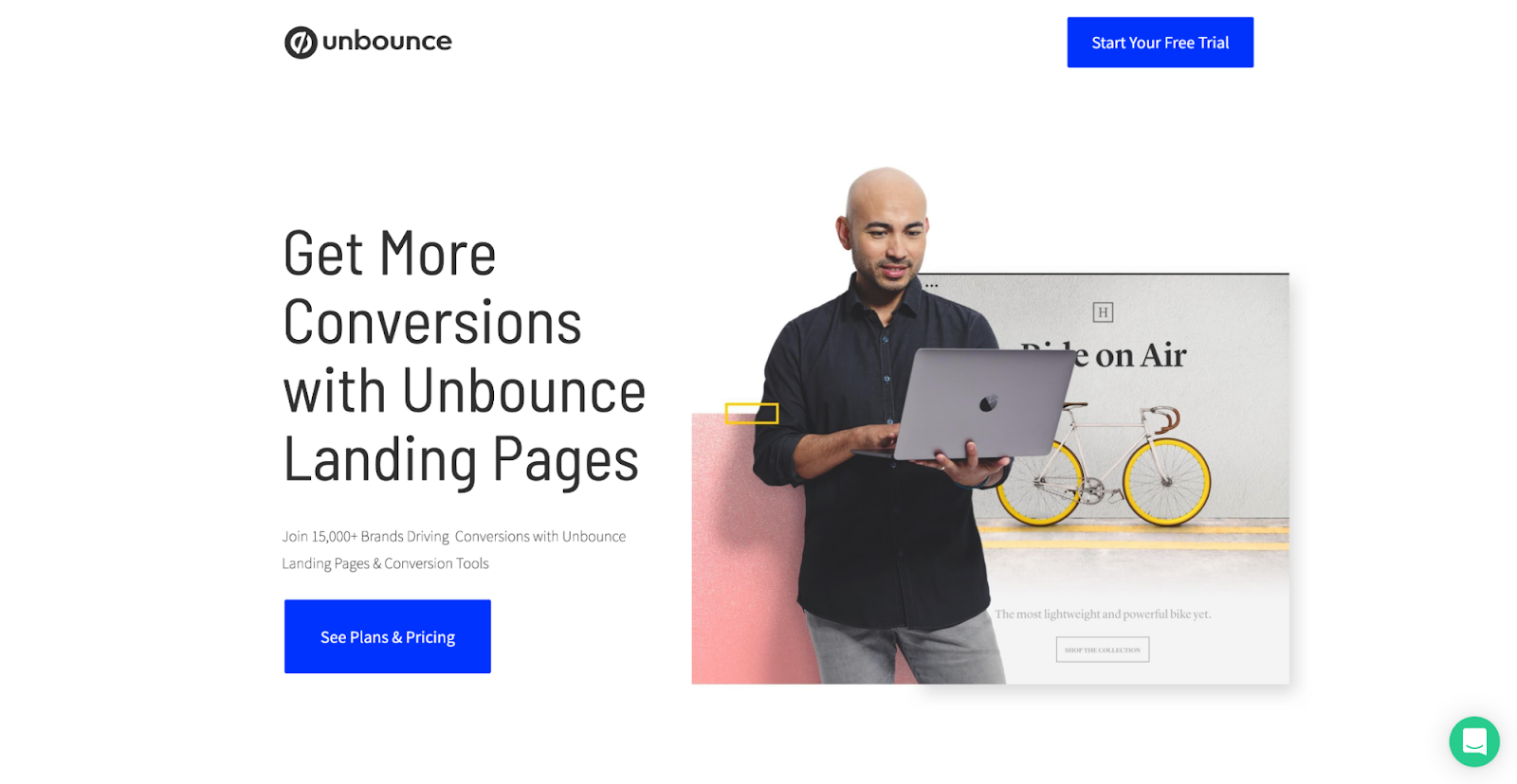 Unbounce CTA button