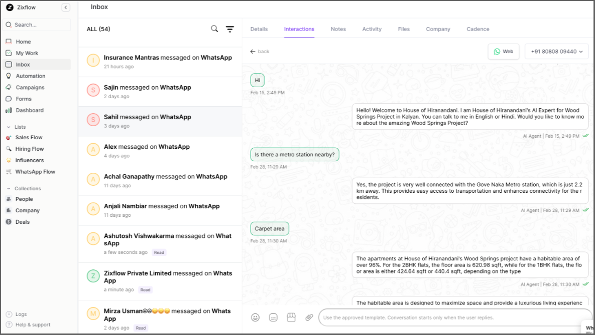  Zixflow dashboard