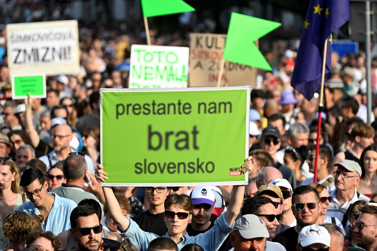 Protest proti ministryni Šimkovičové v Bratislavě