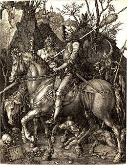 Albrecht Dürer, Il Cavaliere, la Morte e il Diavolo, 1513