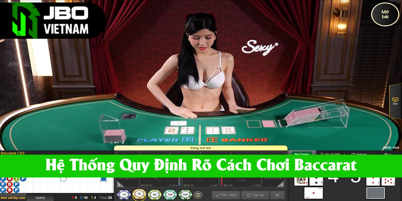Hệ thống quy định rõ cách chơi Baccarat