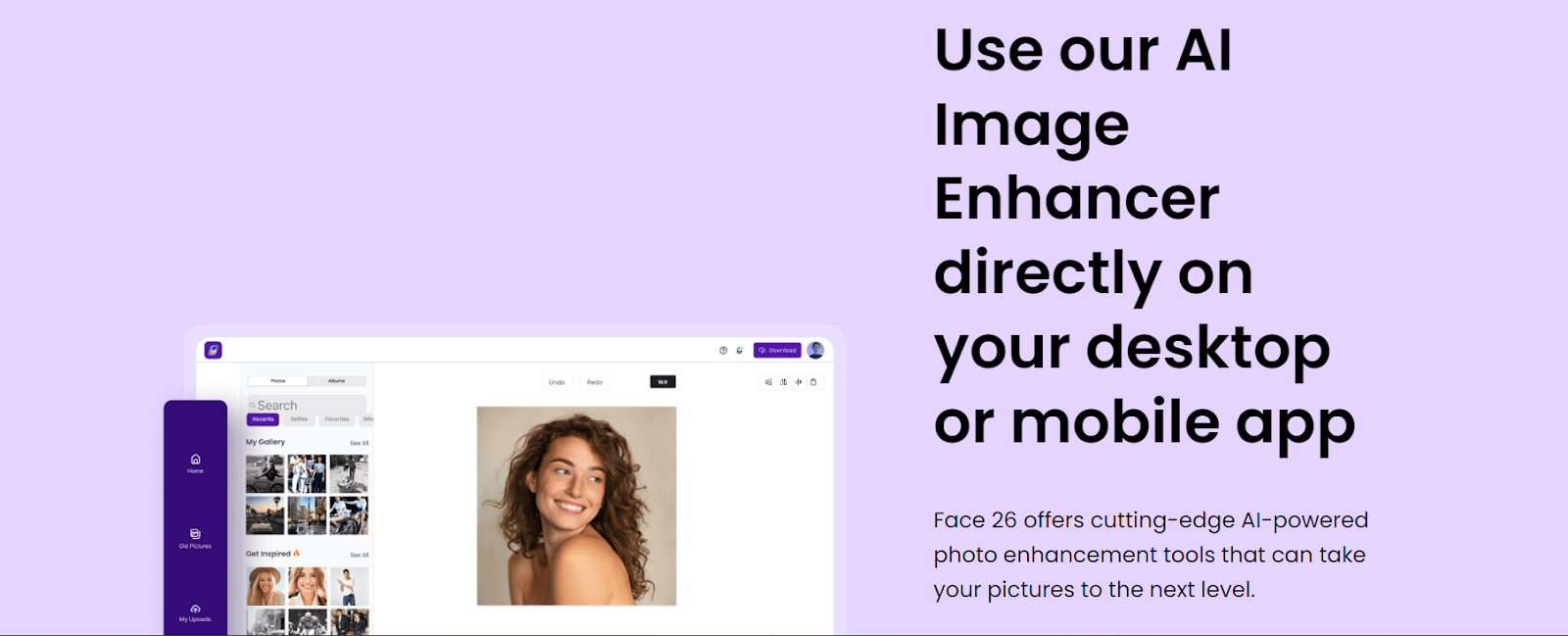 face26 AI image enhancer