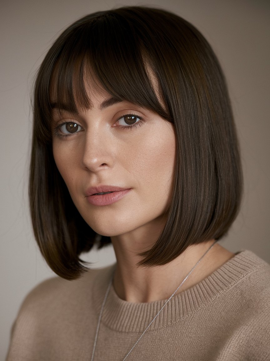 46. Straight Bob with Bangs