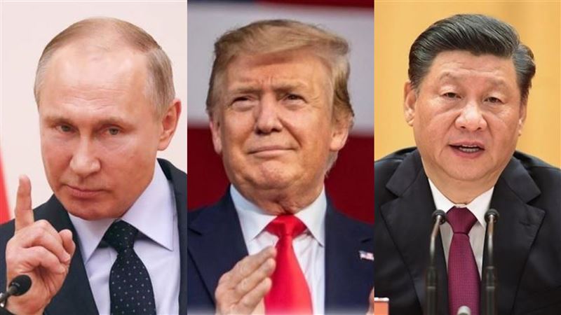 大國競逐的局面下，核武實力成為國家自保與拓展領域的巨大籌碼。當擁有核武的大國爭奪國際主導權，三方動態將使得局勢愈發不穩定。（組合圖／翻攝自臉書、新華社）
