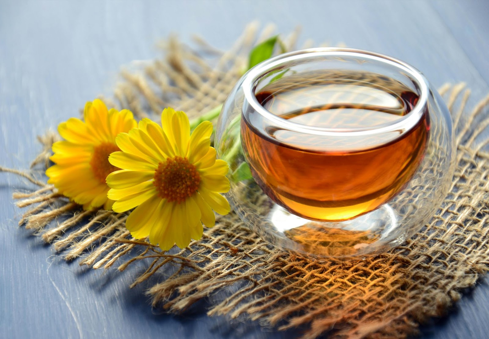 Hot Tea and Flowers