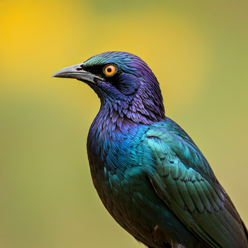 Purple-headed Glossy Starling (Lamprotornis purpureus)