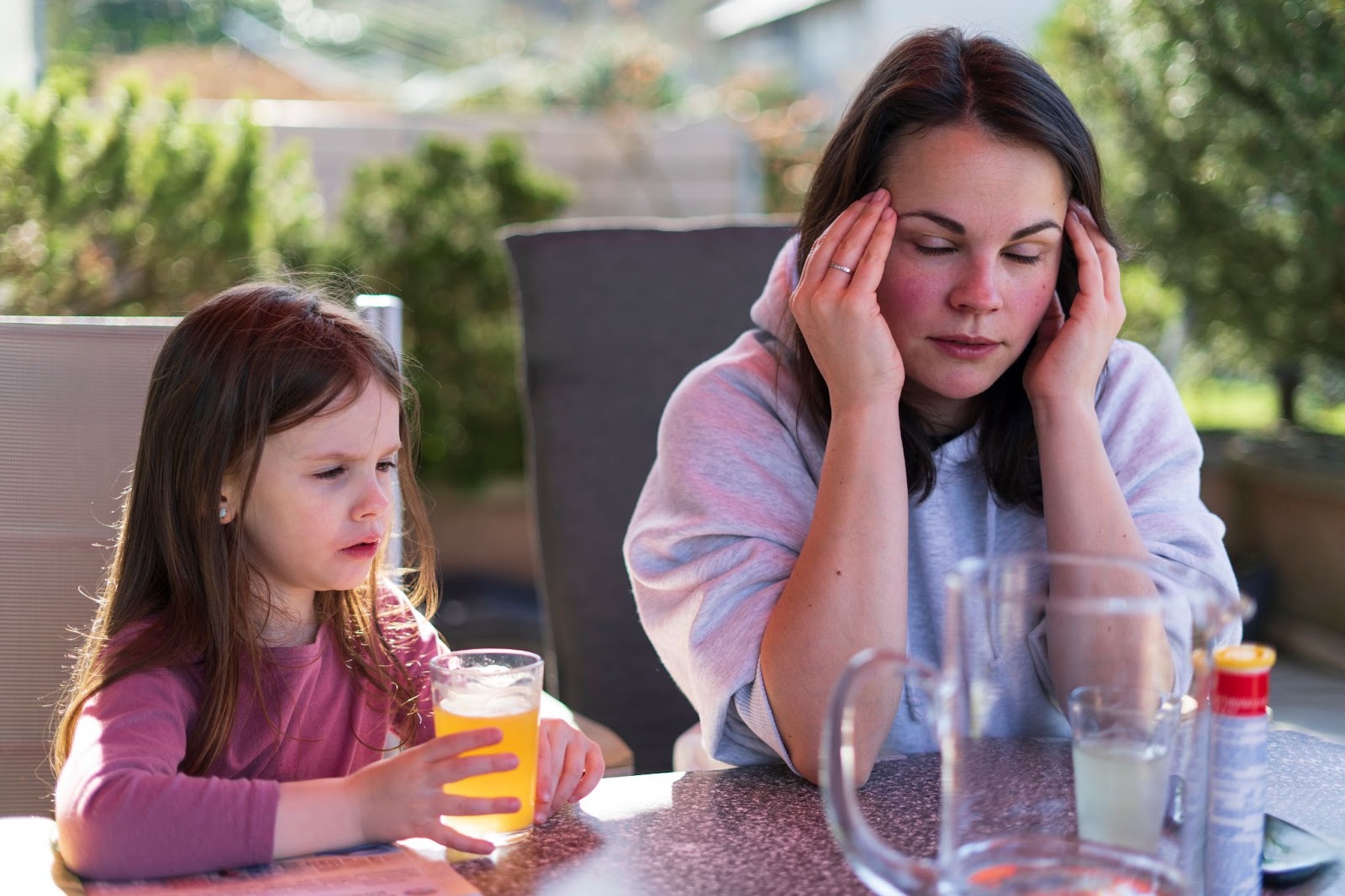 mother daughter stress