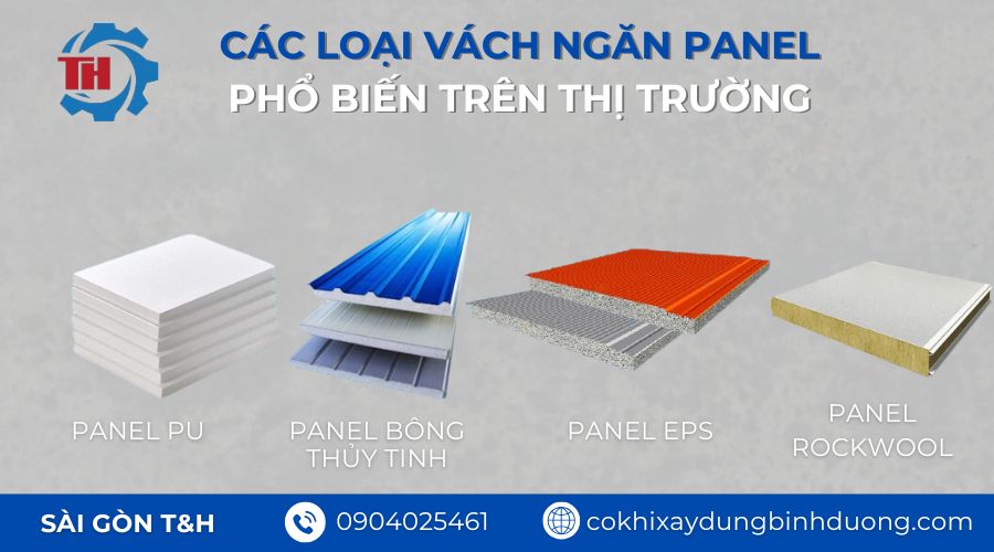 Các loại vách ngăn Panel phổ biến trên thị trường