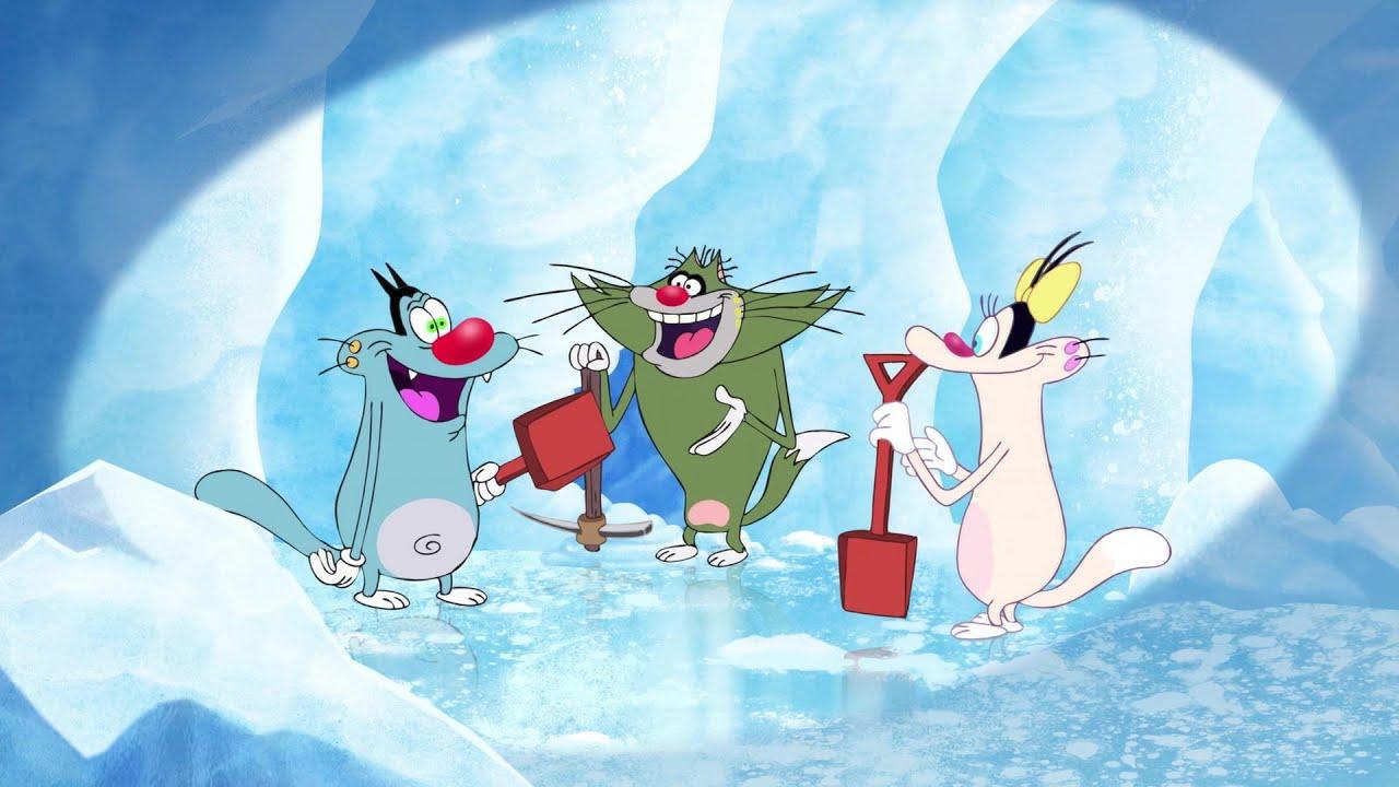 हिंदी Oggy and the Cockroaches ⛄❄ SNOW TIME ❄⛄ Hindi Cartoons for Kids