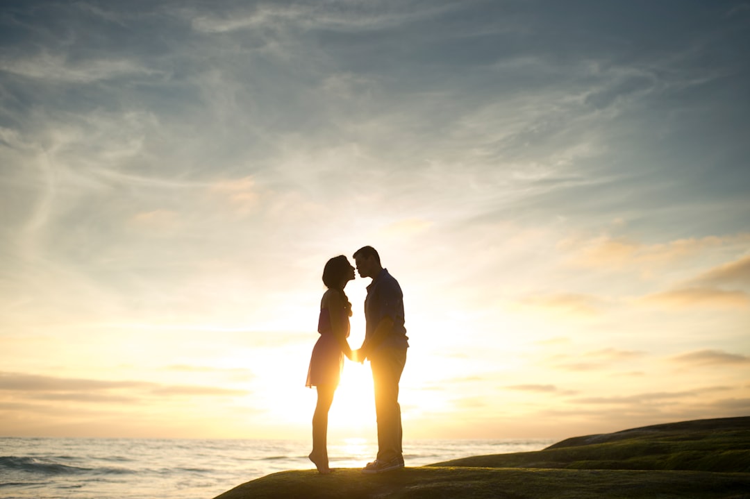 Couple having a picnic in the park