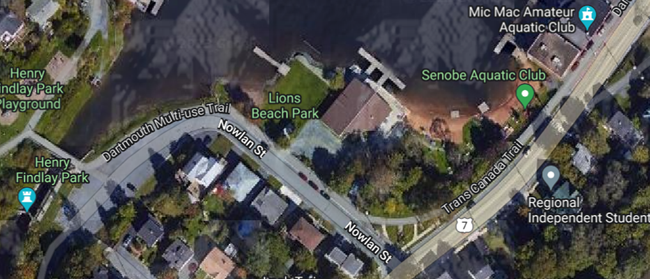 Aerial view of a neighborhood

Description automatically generated