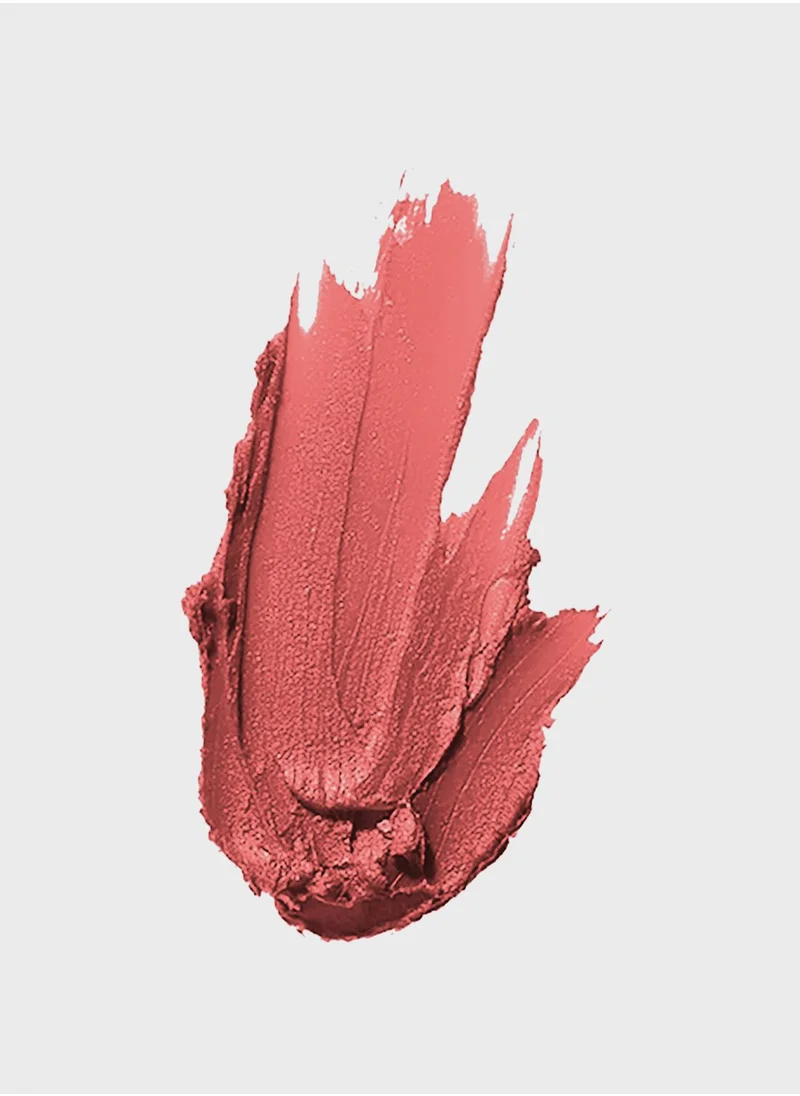 Rich coral shade from the Maybelline vivid matte lipstick collection; velvety matte payoff for a bold, comfortable pout.