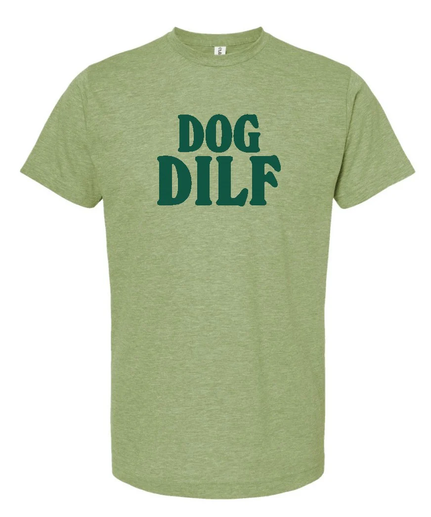 Wags &amp; Wine Dog DILF Shirt