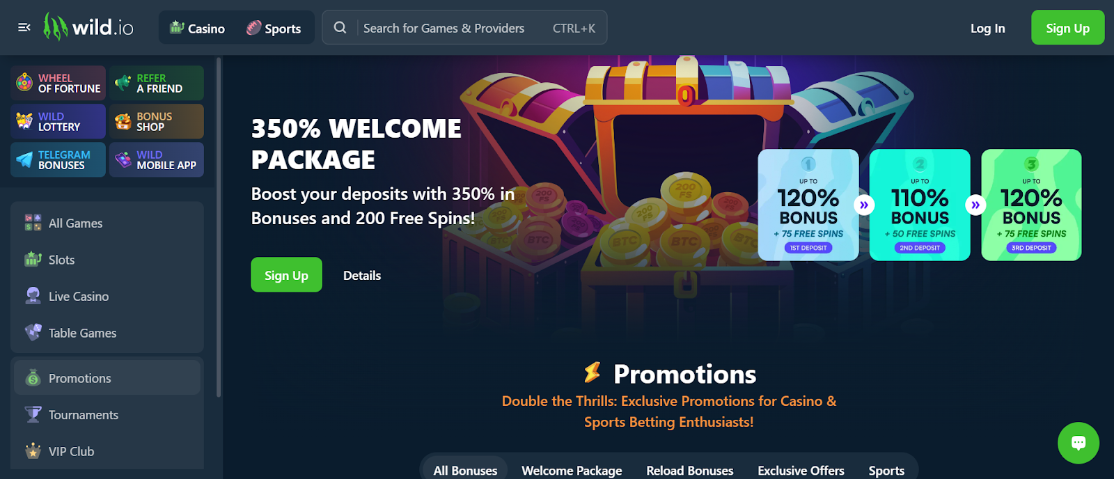 wild.io etherem casino