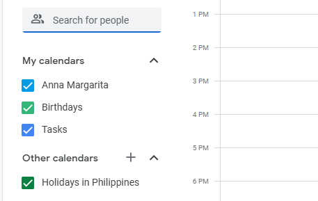 Where to share your Google Calendar