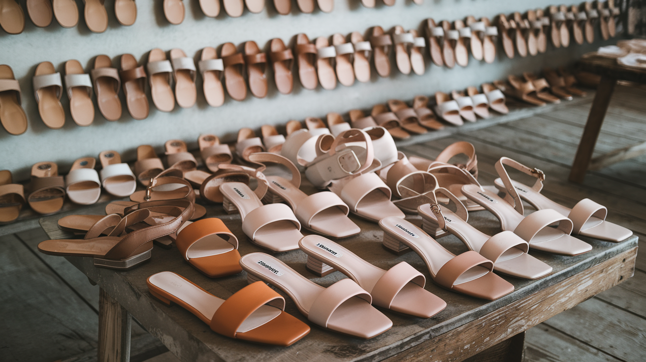 Nude Flat Sandals