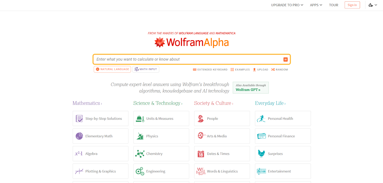 WolframAlpha