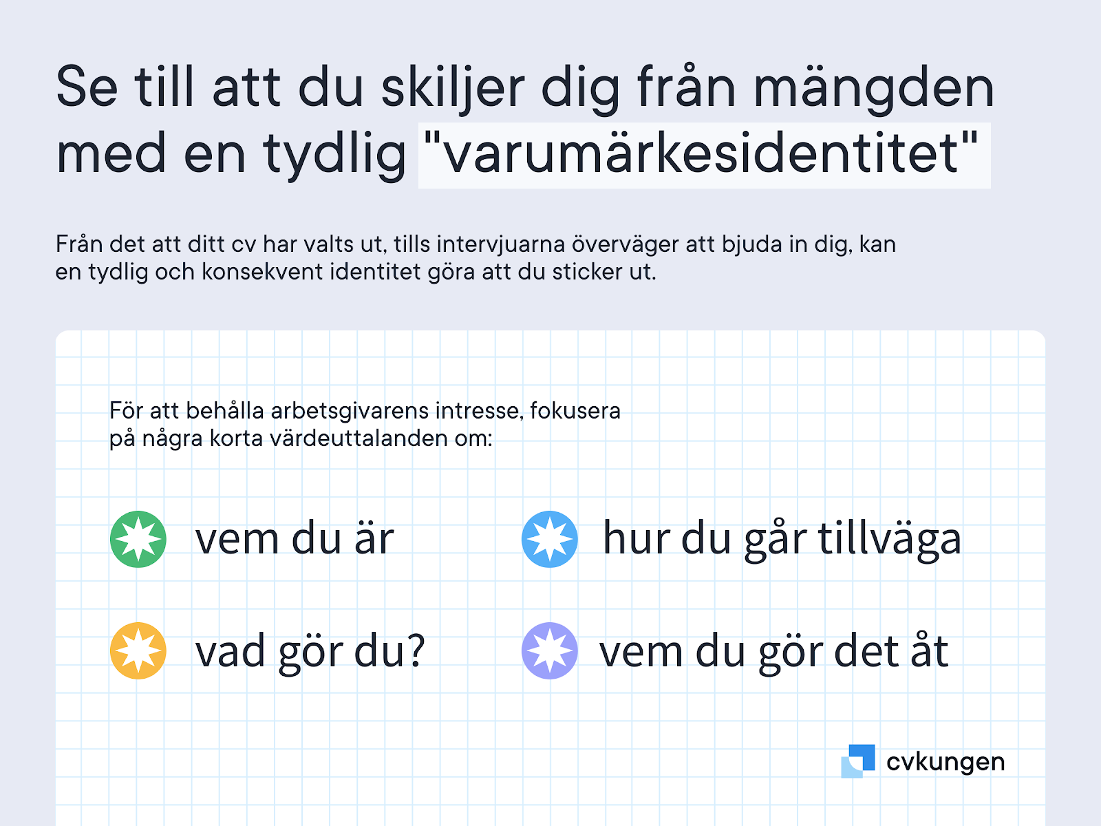 Skilj dig från mängden med en tydlig varumärkesidentitet.