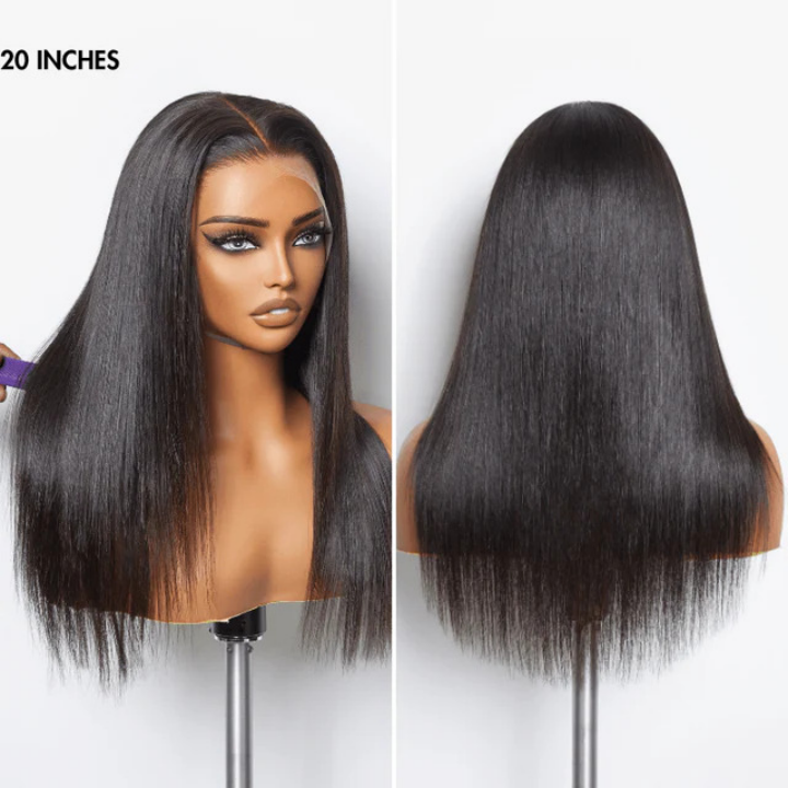 Super Natural Hairline Silky Straight Glueless 13x4 Frontal Lace Wig