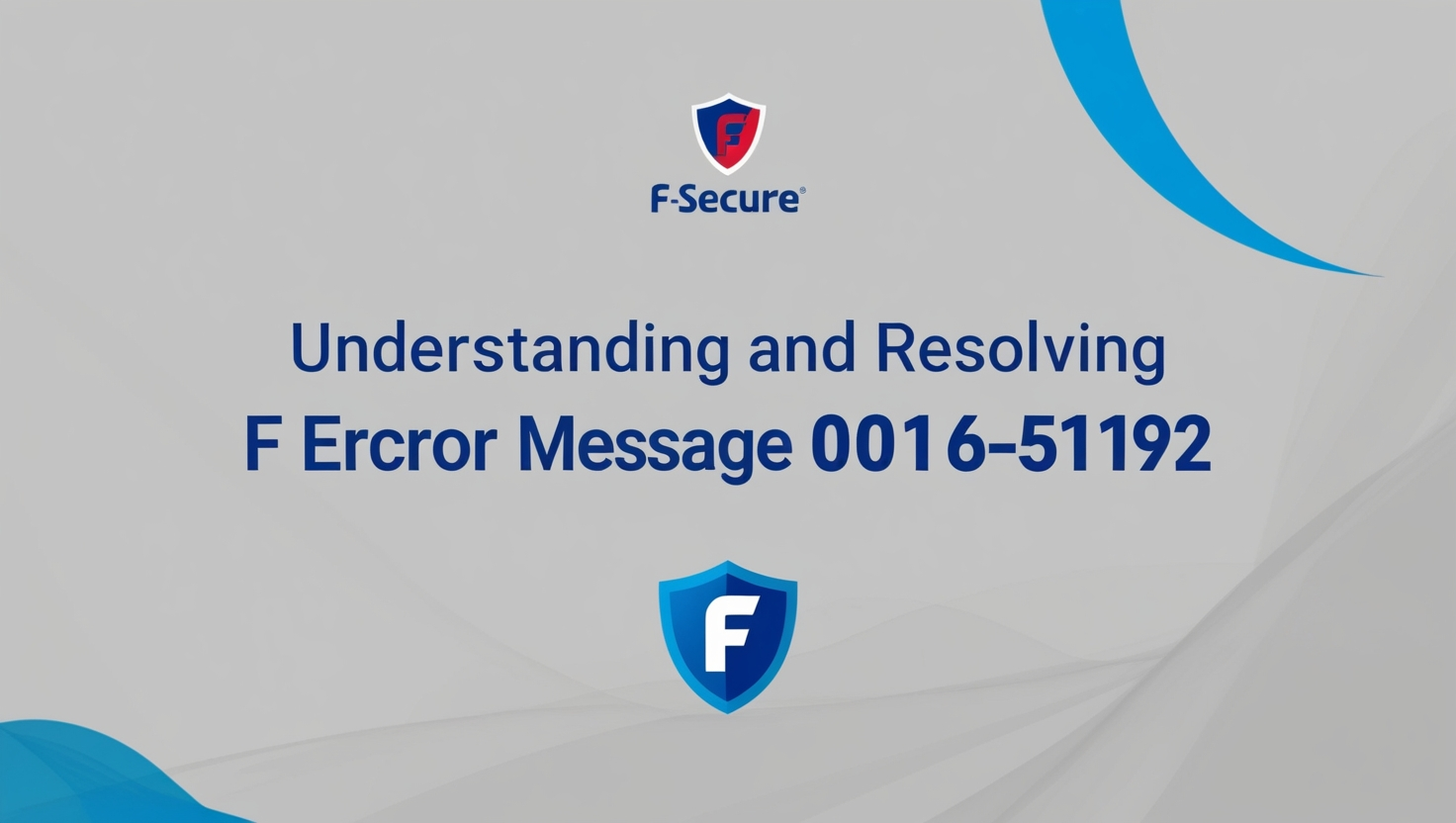  Secure Error Mesage 0016-5192