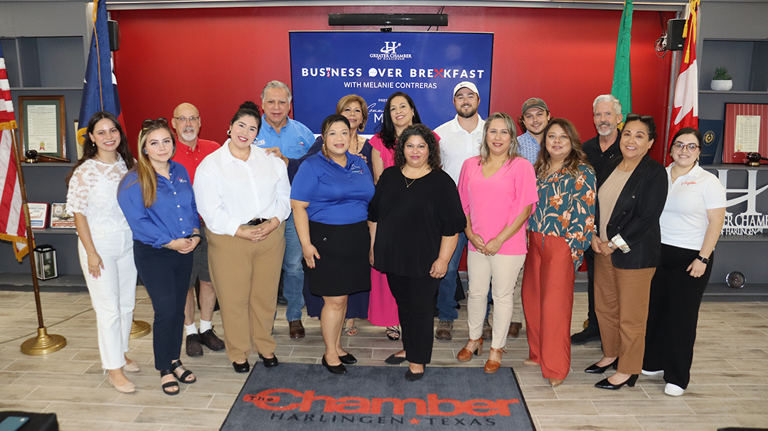 People attending Business over Breakfast, one of the events of the Greater Chamber of Harlingen