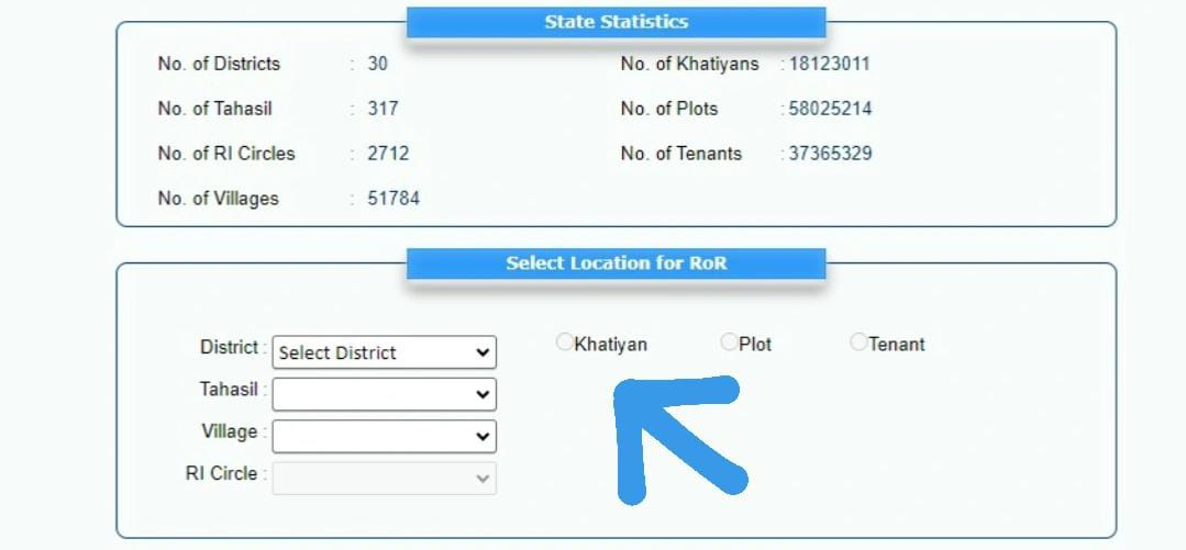 Verifying Land Records by Khatiyan Number