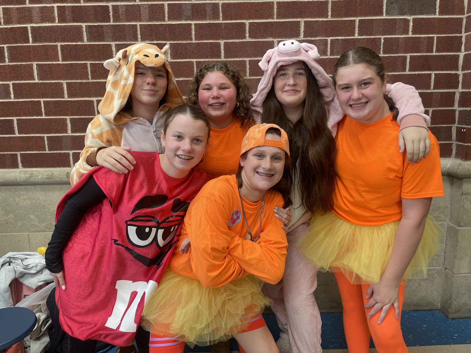 Image of students dressed in costume for halloween