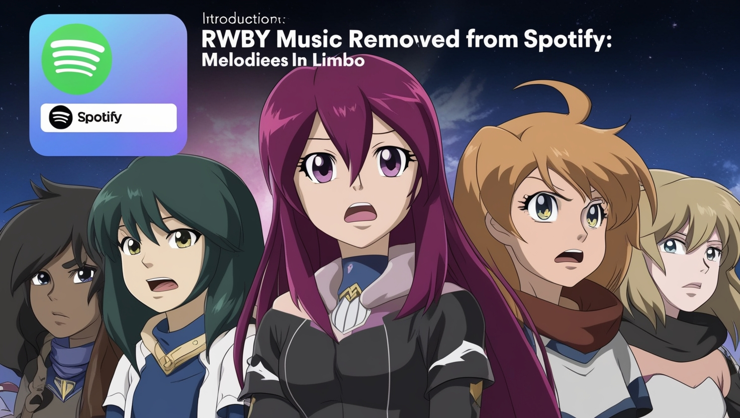 RWBY Music Removed from Spotify