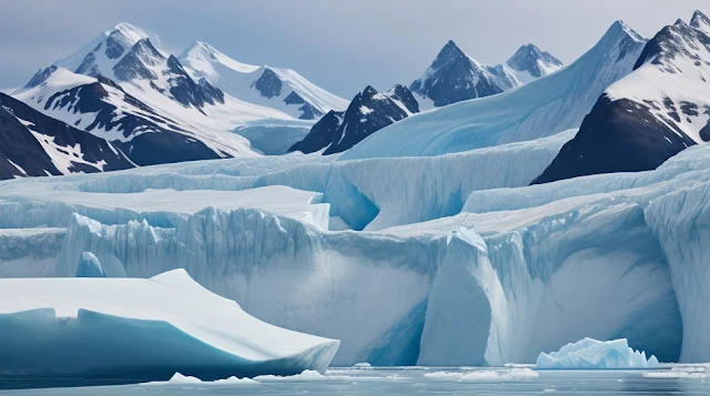 Marvel at the towering glaciers of Alaska, surrounded by icy blue waters and snow-covered peaks. Spot seals and other wildlife in this pristine wilderness.