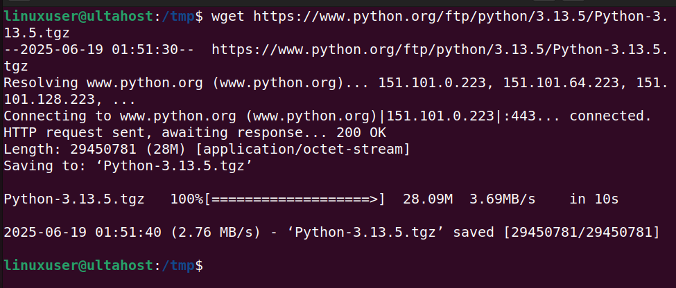 download the latest Python source