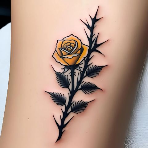 Yellow Rose Tattoo