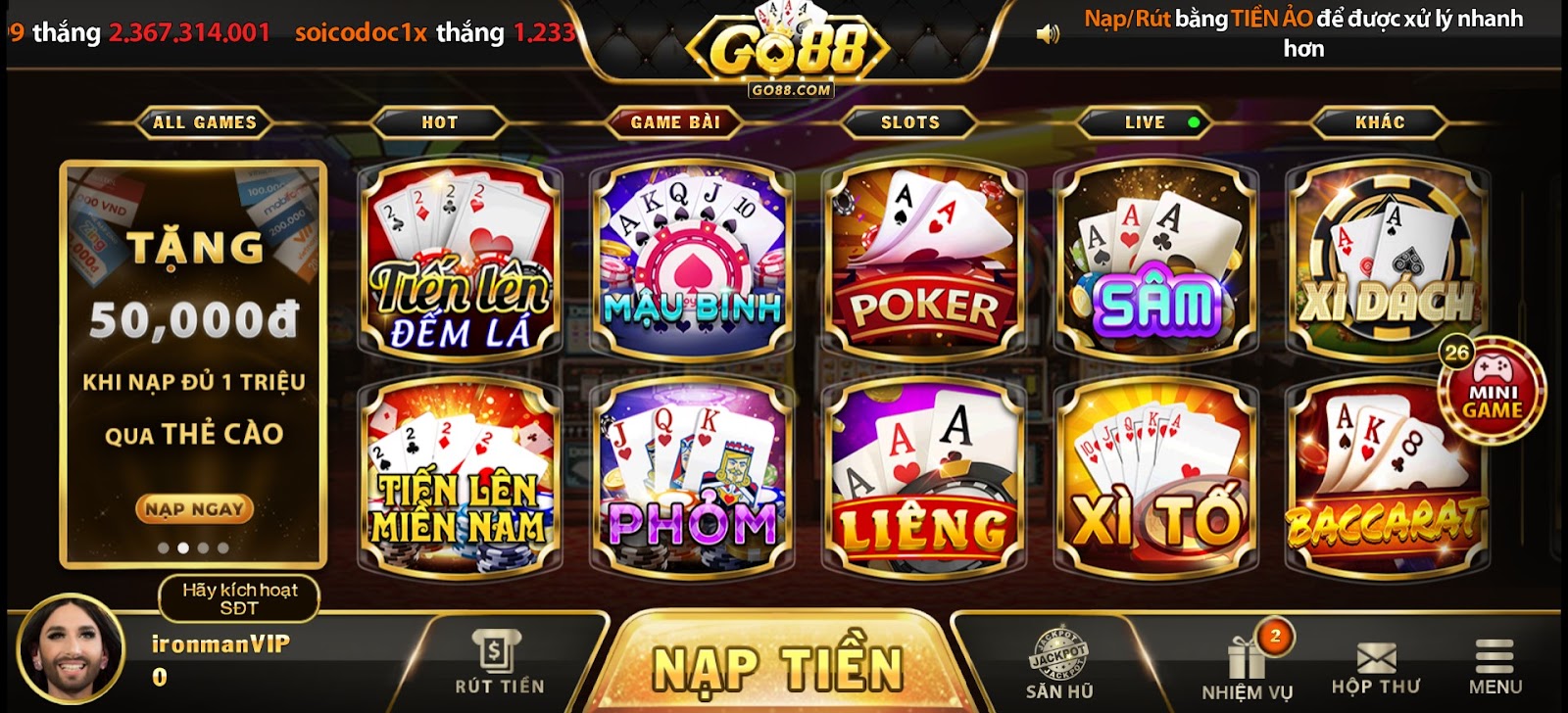 game bài go88