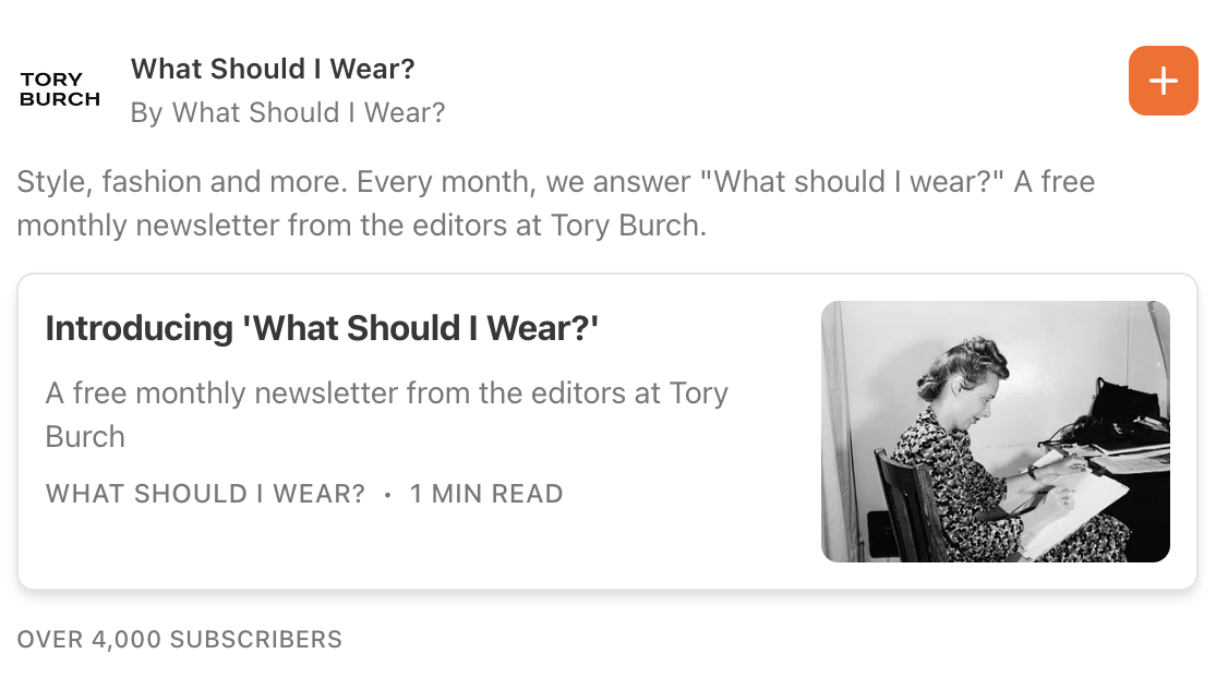Tory Burch's Substack