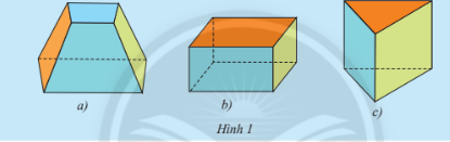 CHƯƠNG 3. HÌNH HỌC TRỰC QUAN CÁC HÌNH KHỐI TRONG THỰC TIỄNBÀI 1: HÌNH HỘP CHỮ NHẬT – HÌNH LẬP PHƯƠNG1. HÌNH HỘP CHỮ NHẬT Bài 1: Hình nào dưới đây có 6 mặt đều là hình chữ nhật? Đáp án chuẩn:Hình b Thực hành 1: Quan sát hình hộp chữ nhật ABCD.EFGH (Hình 4) và thực hiện các yêu cầu sau:Nêu các góc ở đỉnh F.Nêu các đường chéo được vẽ trong hình.Đường chéo chưa được vẽ là đường nào?Đáp án chuẩn:Các góc ở đỉnh F là: góc BFE, góc BFG, góc EFGCác đường chéo: BH, AG, CE.Đường chéo chưa được vẽ là: DFThực hành 2: Cho hình hộp chữ nhật ABCD. EFGH (Hình 4) có AD = 8 cm, DC = 5 cm, DH = 6,5 cm. Tìm độ dài các cạnh AB, FG, AE. Đáp án chuẩn:AB = 5 cm; FG = 8 cm; AE = 6,5 cm2. HÌNH LẬP PHƯƠNGBài 2: Vật nào sau đây có tất cả các mặt đều có dạng hình vuông?Đáp án chuẩn:Vật b Thực hành 3: Quan sát hình lập phương ABCD. A’B’C’D’ có: AB = 5 cm (Hình 8)Tìm độ dài các cạnh BC, CC’Nêu các góc ở đỉnh CNêu các đường chéo chưa được vẽ.Đáp án chuẩn:BC = CC’ = 5cm Các góc ở đỉnh C là: góc BCD, góc BCC’, góc DCC’Các đường chéo chưa được vẽ là: AC’ , A’CVận dụng: Trong hai tấm bìa ở Hình 9, tấm nào gấp được hình hộp chữ nhật, tấm bìa nào gấp được hình lập phương?Đáp án chuẩn:Hình a BÀI TẬP