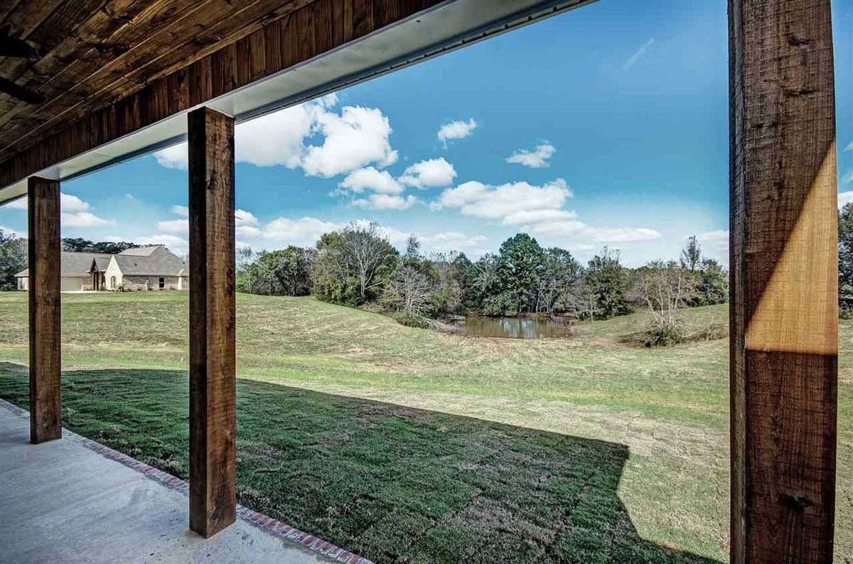View of the expansive surrounding from the covered porch.