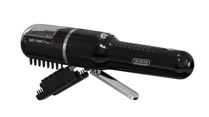 Split Ender Pro 2 split end trimmer in black — a top-rated tool for removing split ends without losing length.