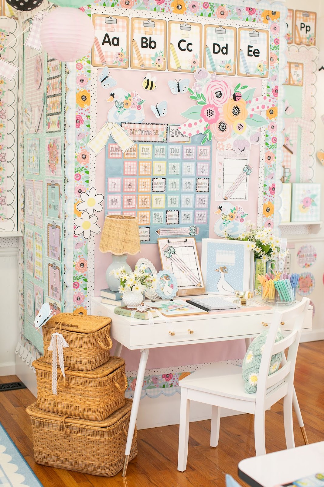 Cottage core classroom decor