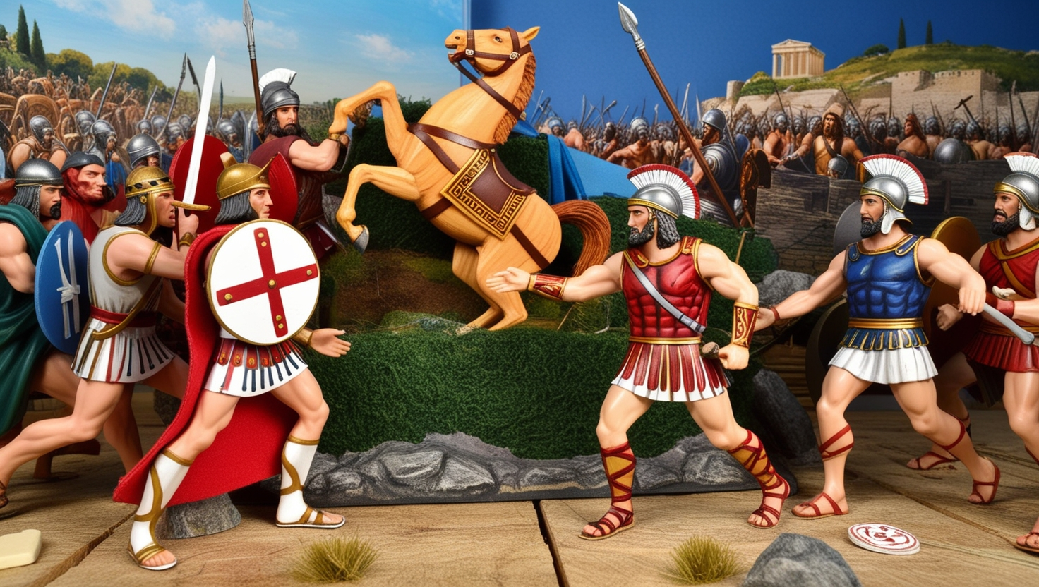 Trojan War Shoebox Diorama