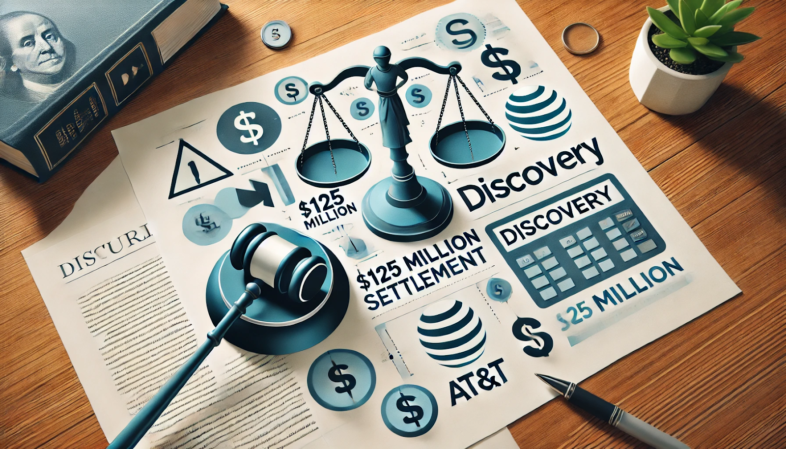 discovery settles lawsuit against at&t with $125m settlement
