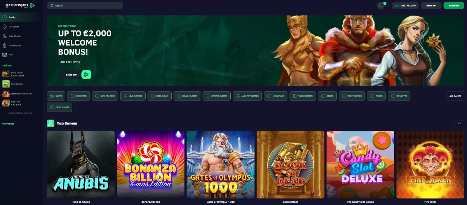 GreenSpin.Bet Casino