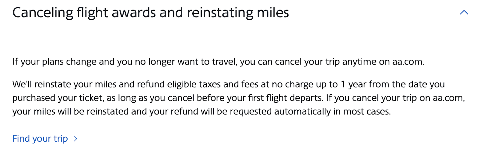 American Airlines award ticket change and cancellation fees